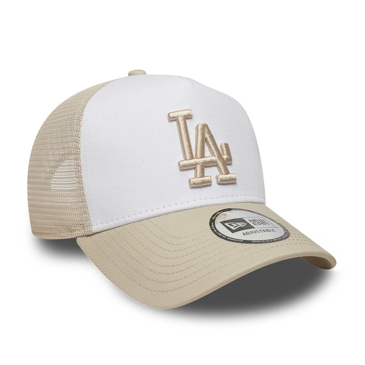 Los Angeles Dodgers League Essential Trucker Snapback White/Cream