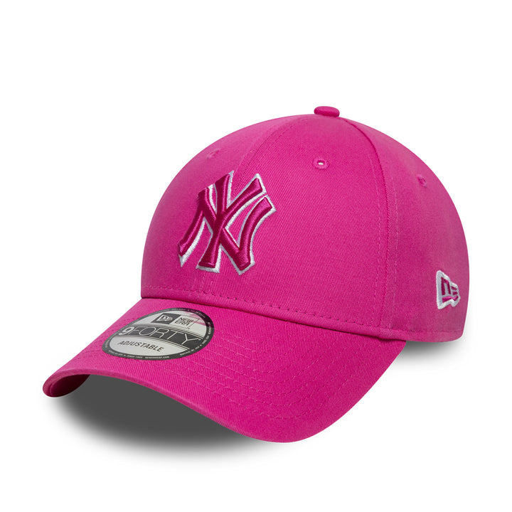 New York Yankees MLB 9FORTY Team Outline Strapback New Era Pink
