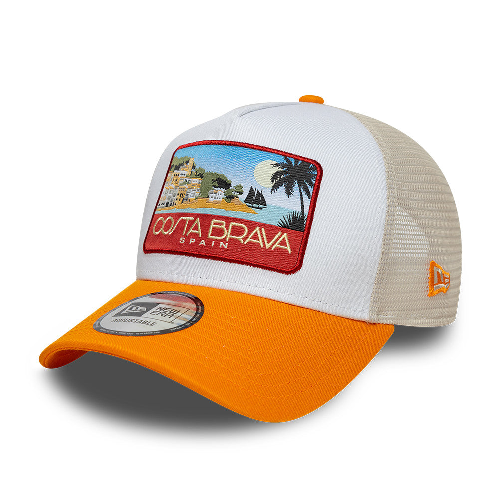 Costa Brava Trucker Snapback New Era Cream/Orange