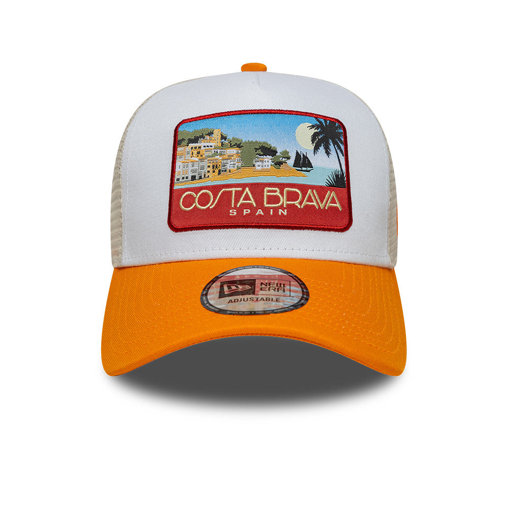 Costa Brava Trucker Snapback New Era Cream/Orange