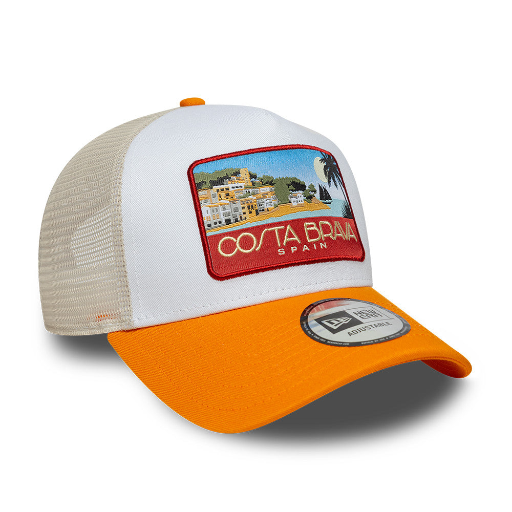Costa Brava Trucker Snapback New Era Cream/Orange