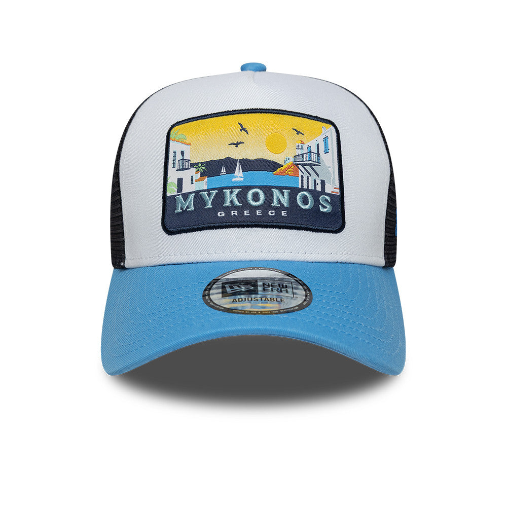 Mykonos Trucker Snapback New Era White/Blue