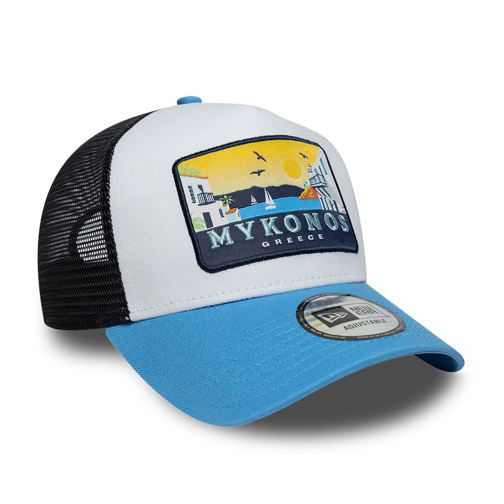 Mykonos Trucker Snapback New Era White/Blue