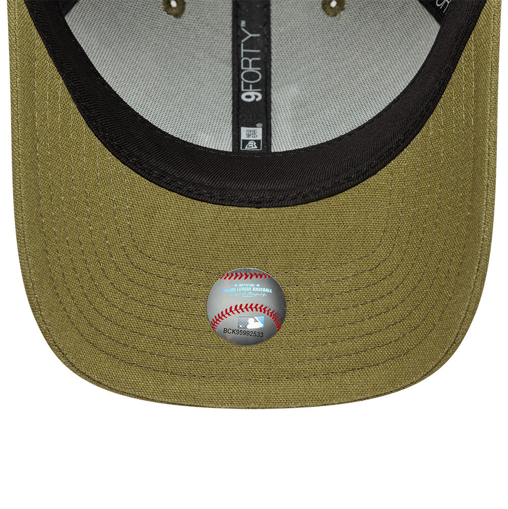 Los Angeles Dodgers MLB Linnen 9FORTY M Crown Snapback New Era Olive
