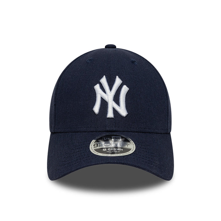 New York Yankees MLB Linnen 9FORTY M Crown Snapback New Era Navy
