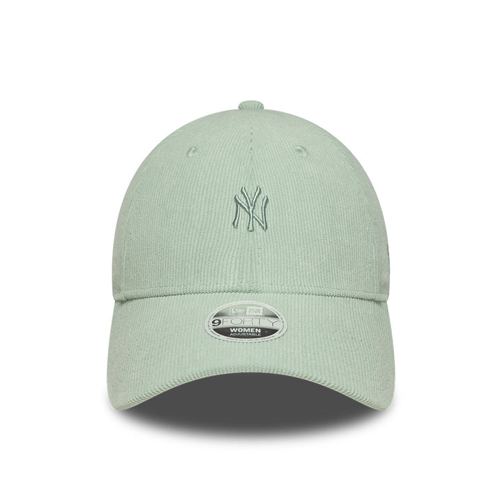 New York Yankees MLB Mini Cord 9FORTY Women Strapback New Era Sage Green
