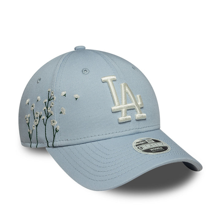 Los Angeles Dodgers MLB Womens Floral Icon 9Forty Strapback Babyblue