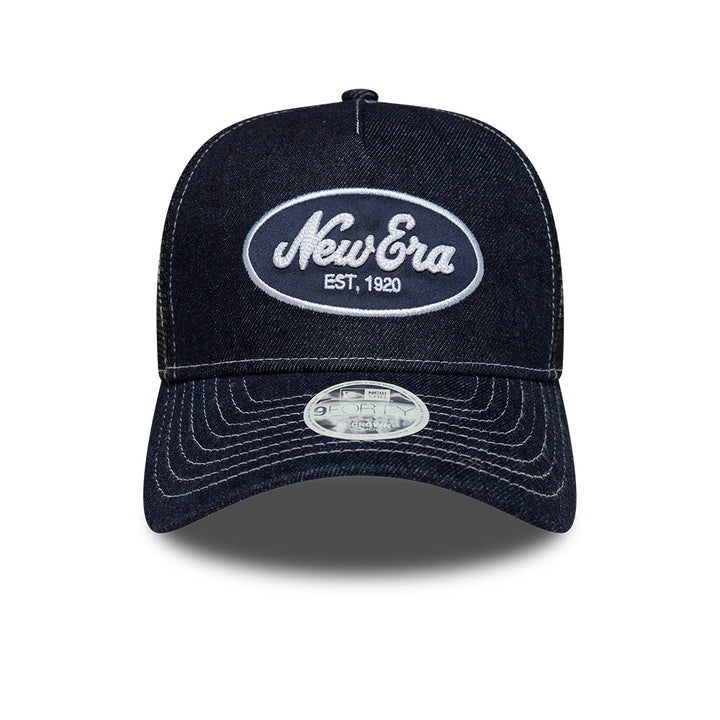 Womens Denim M-Crown Snapback Trucker New Era Blue