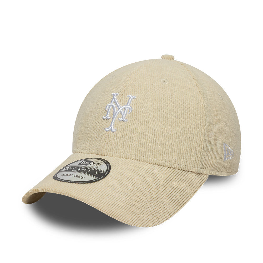 New York Mets Cord 9FORTY Strapback New Era Cream