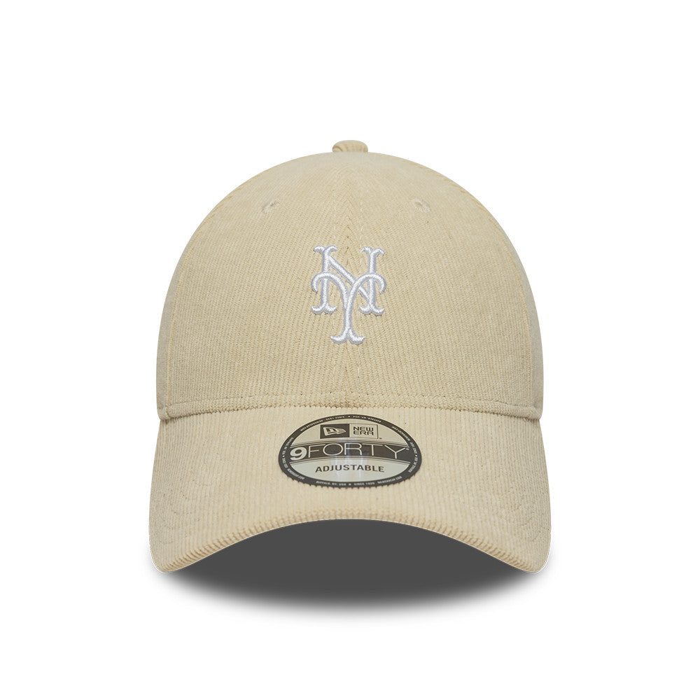 New York Mets Cord 9FORTY Strapback New Era Cream