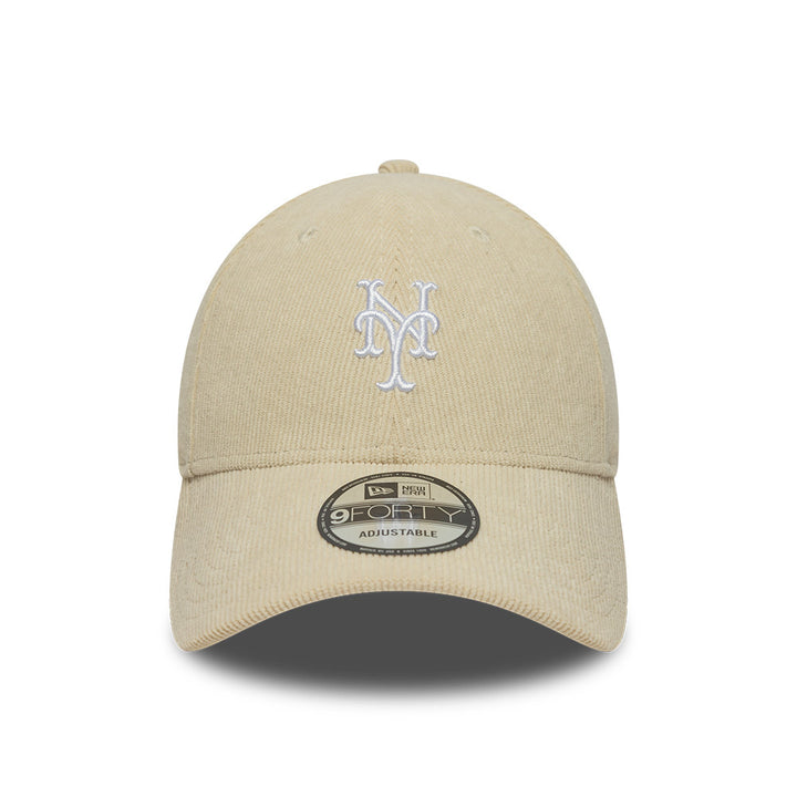 New York Mets Cord 9FORTY Strapback New Era Cream