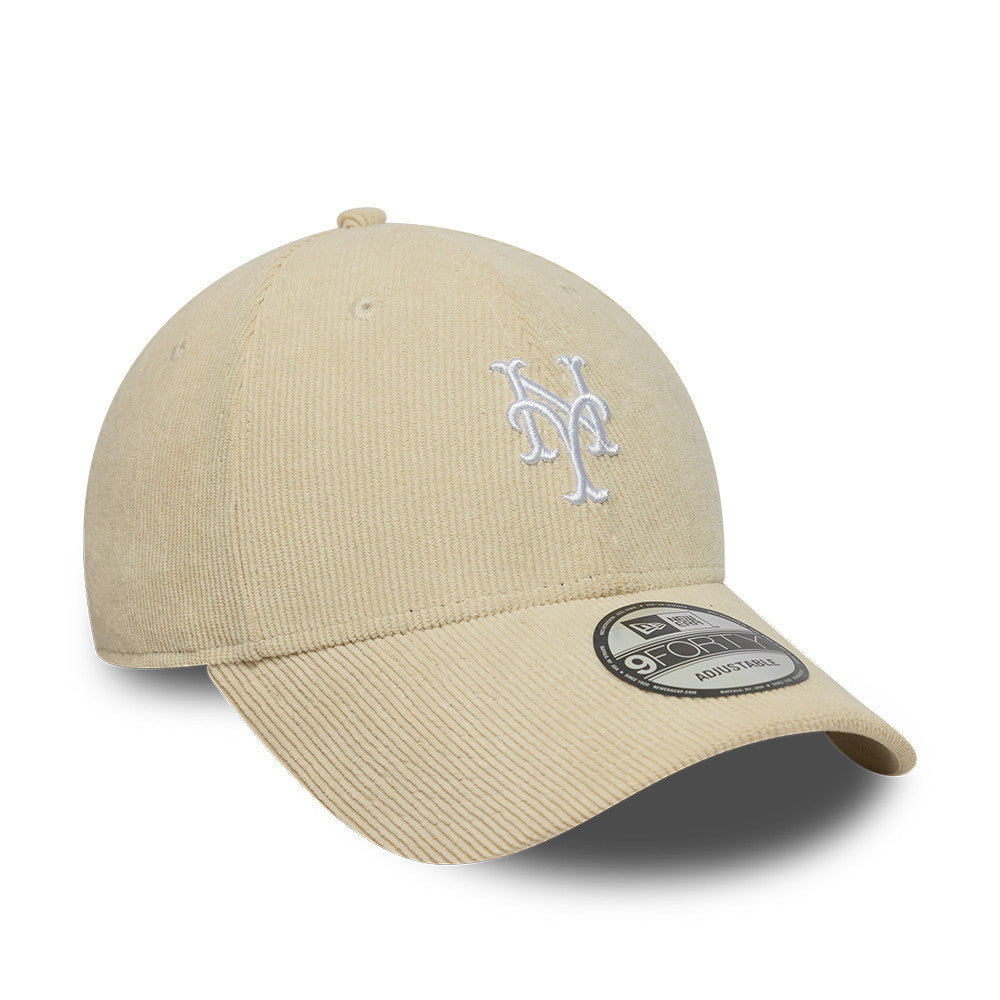 New York Mets Cord 9FORTY Strapback New Era Cream