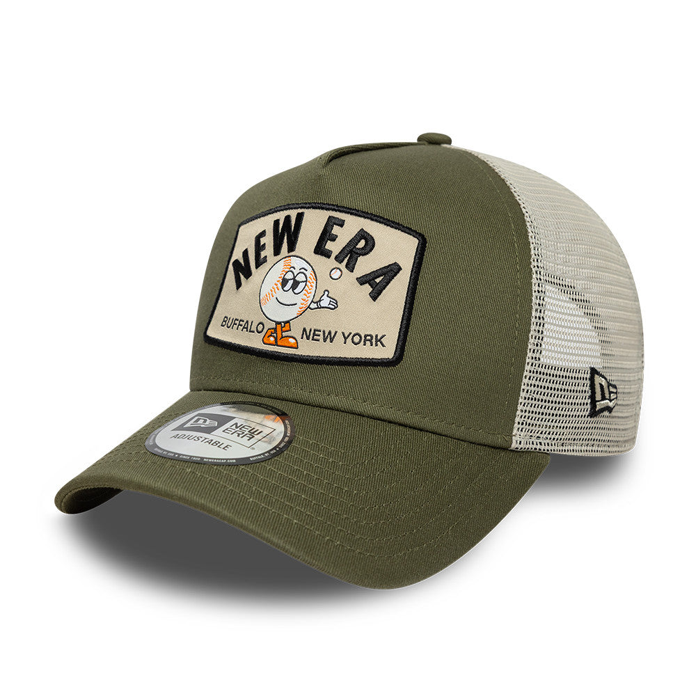 New Era Summer Patch Snapback Trucker Green