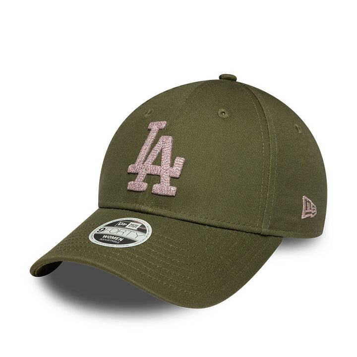 Los Angeles Dodgers MLB Womens Metallic 9Forty Strapback Green/Pink