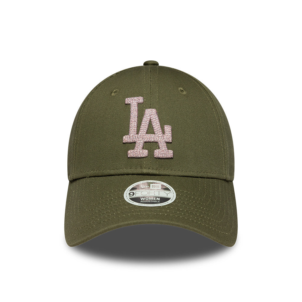 Los Angeles Dodgers MLB Womens Metallic 9Forty Strapback Green/Pink