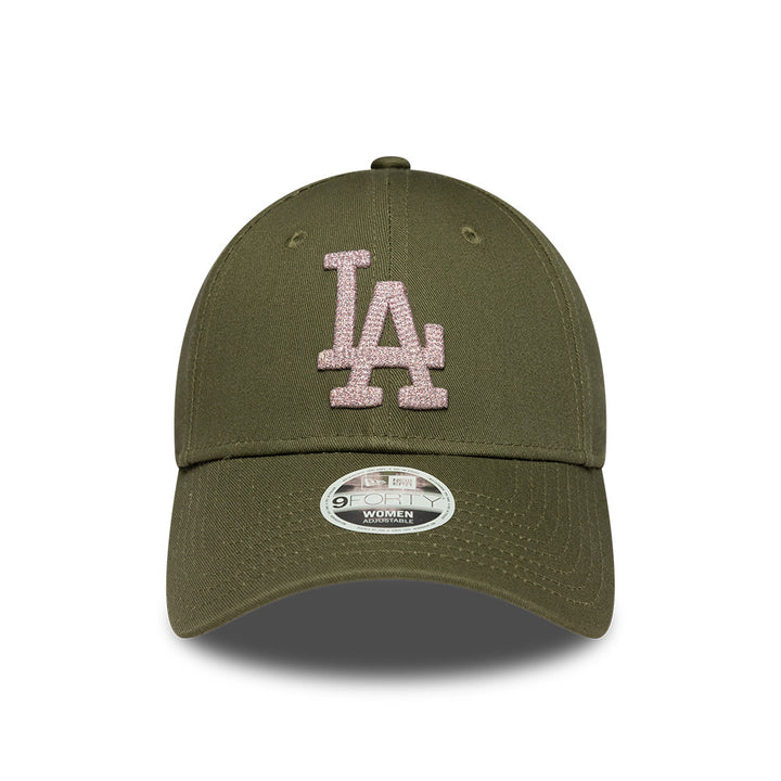 Los Angeles Dodgers MLB Womens Metallic 9Forty Strapback Green/Pink