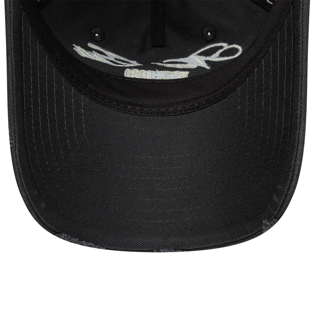 New Era Washed Distressed 9Twenty Strapback Grey
