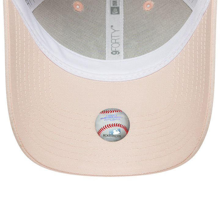 New York Yankees MLB Linnen 9FORTY Women Strapback New Era Pink/White