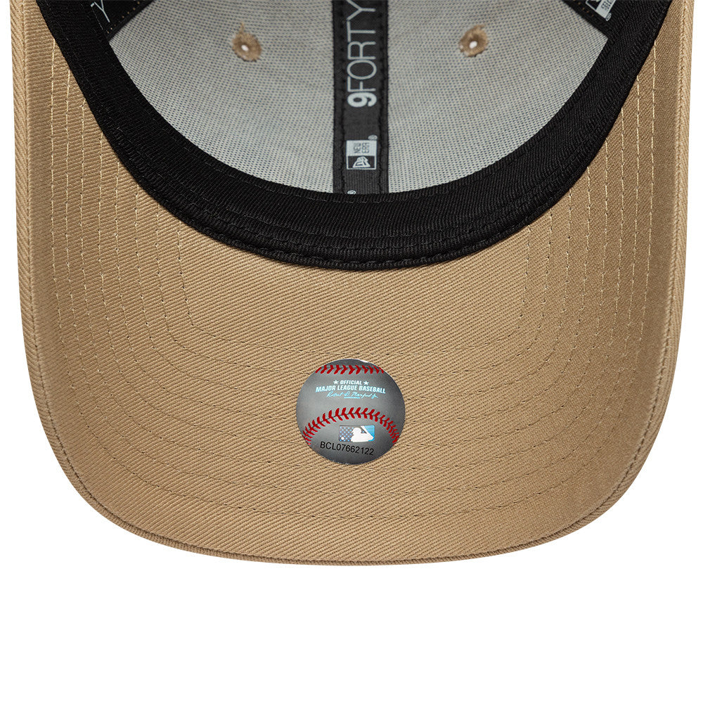 Los Angeles Dodgers Orange Icon Strapback Beige