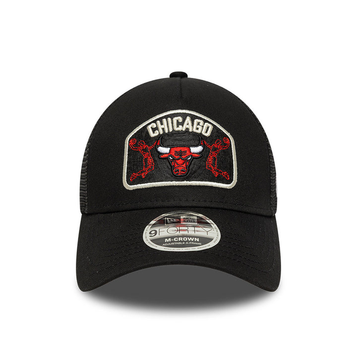 Chicago Bulls NBA Patch Trucker Mcrown Black