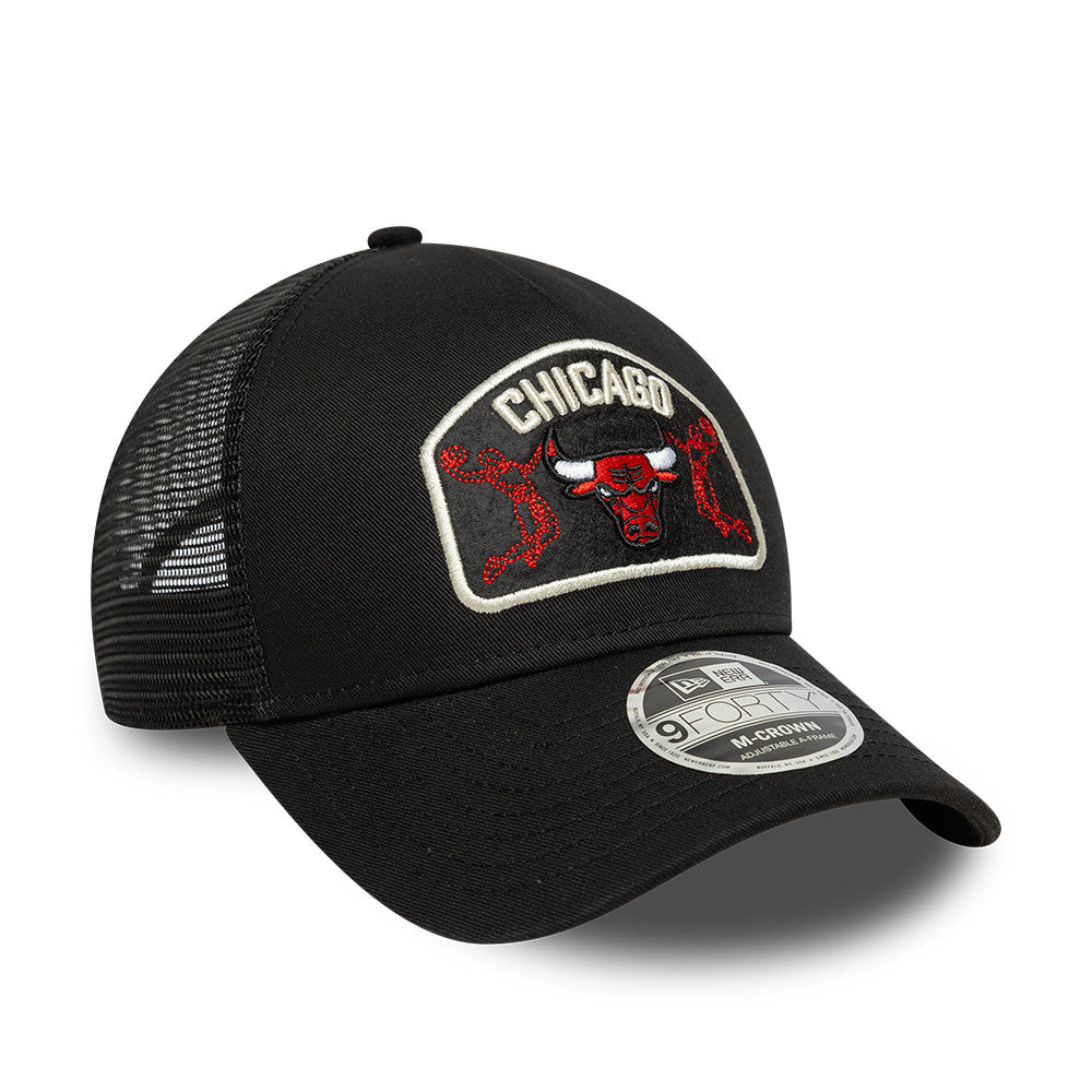 Chicago Bulls NBA Patch Trucker Mcrown Black