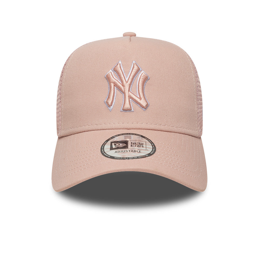 New York Yankees MLB AFrame Snapback Trucker New Era Pink
