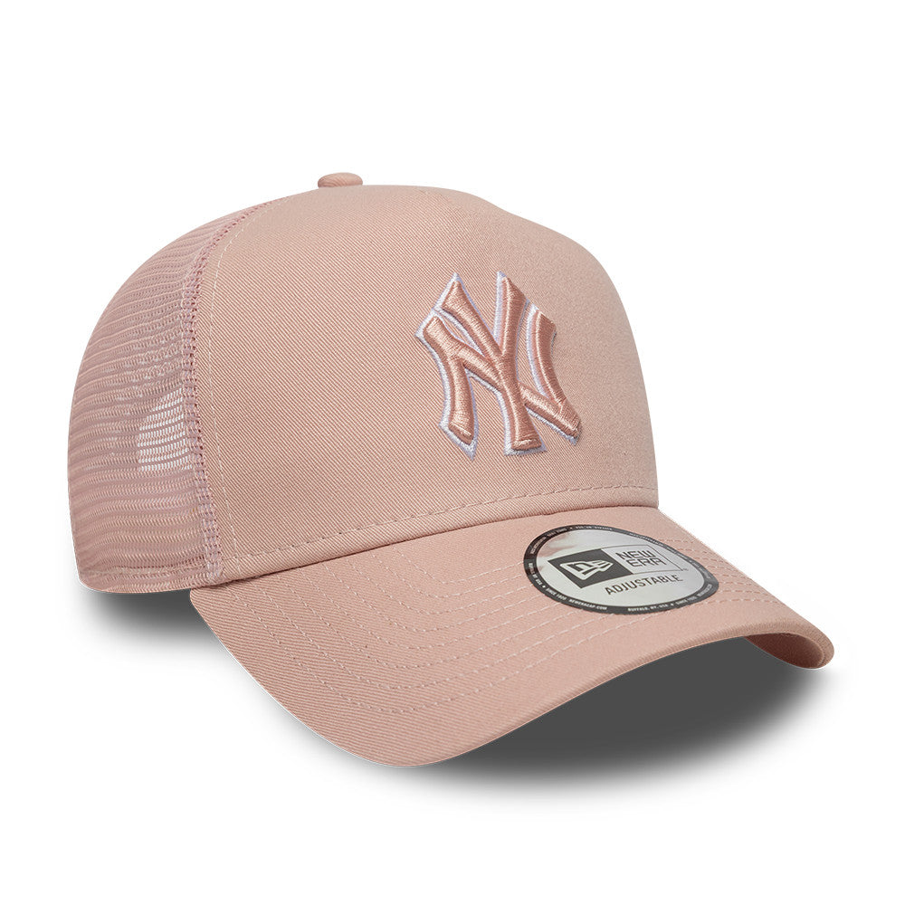 New York Yankees MLB AFrame Snapback Trucker New Era Pink