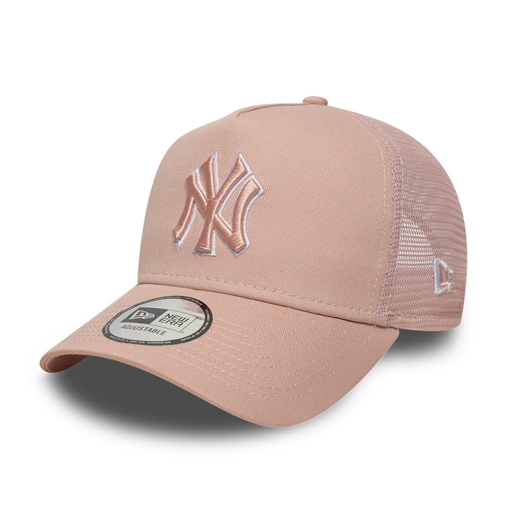 New York Yankees MLB AFrame Snapback Trucker New Era Pink