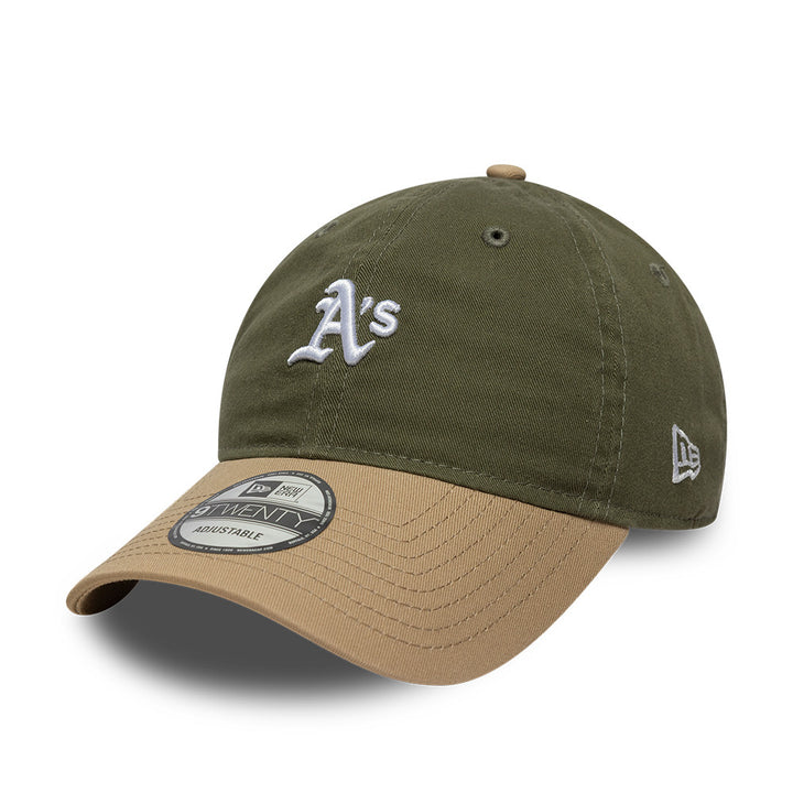 Oakland Athletics MLB Mini Washed 9TWENTY Strapback New Era Olive