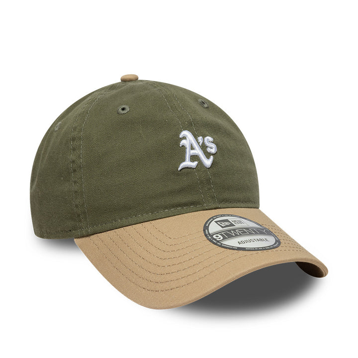 Oakland Athletics MLB Mini Washed 9TWENTY Strapback New Era Olive