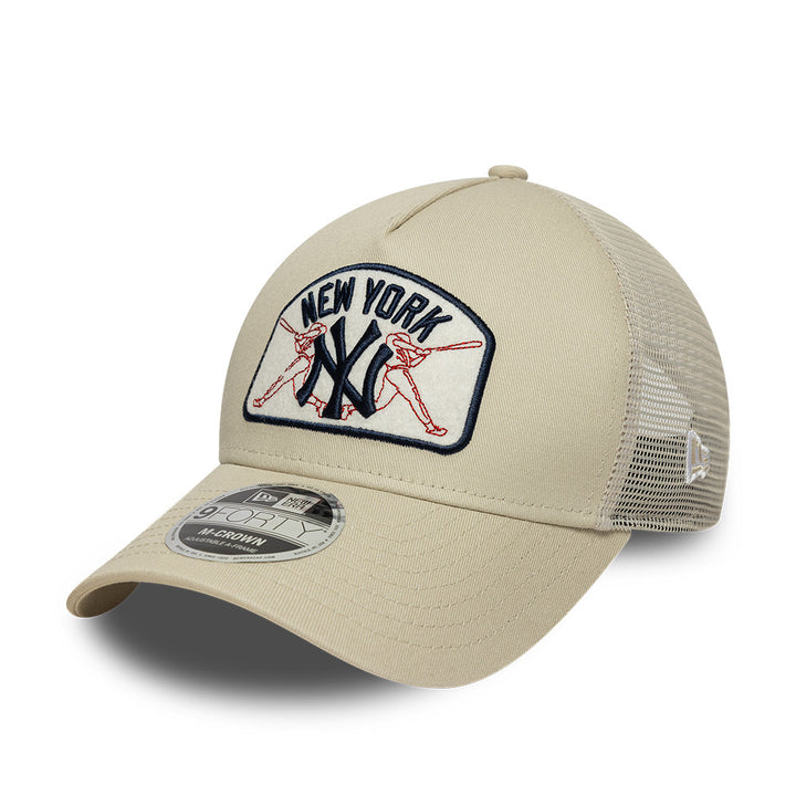 New York Yankees MLB Trucker 9FORTY Snapback New Era Stone