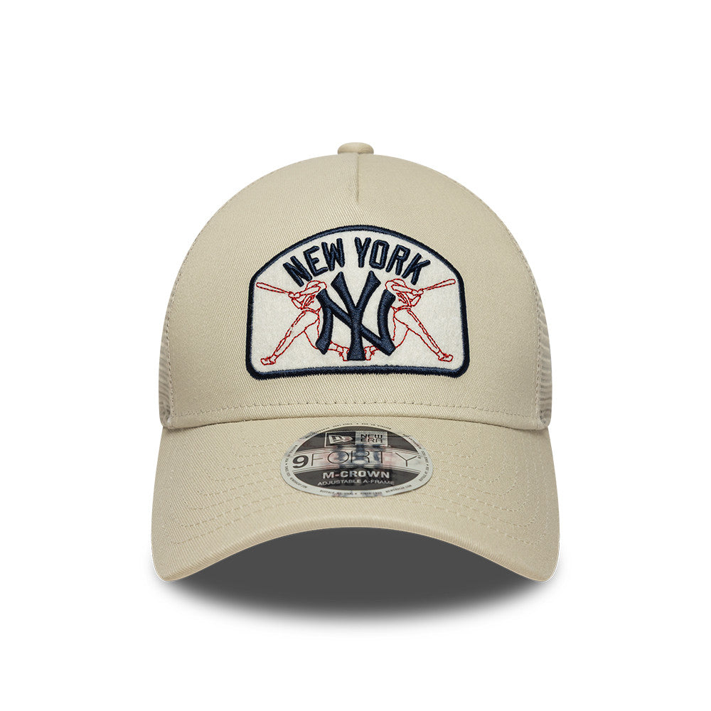 New York Yankees MLB Trucker 9FORTY Snapback New Era Stone