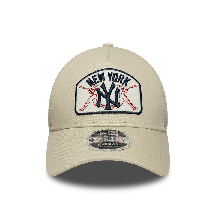New York Yankees MLB Trucker 9FORTY Snapback New Era Stone