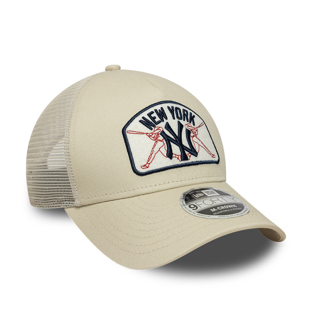 New York Yankees MLB Trucker 9FORTY Snapback New Era Stone
