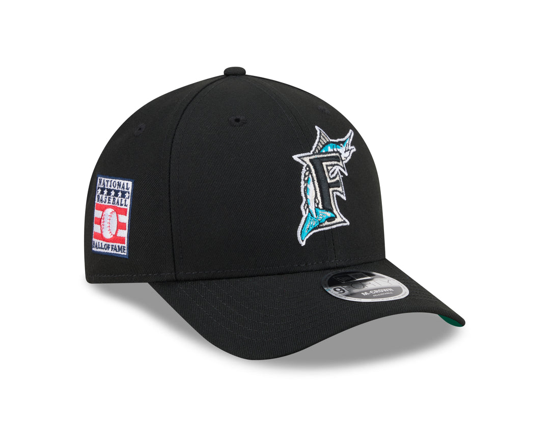 Florida Marlins MLB26 Hall of Fame 9FORTY M Crown Snapback New Era Black