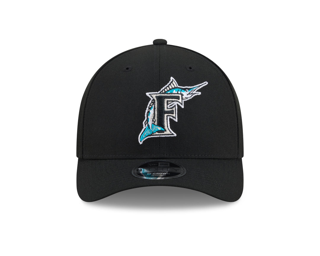 Florida Marlins MLB26 Hall of Fame 9FORTY M Crown Snapback New Era Black