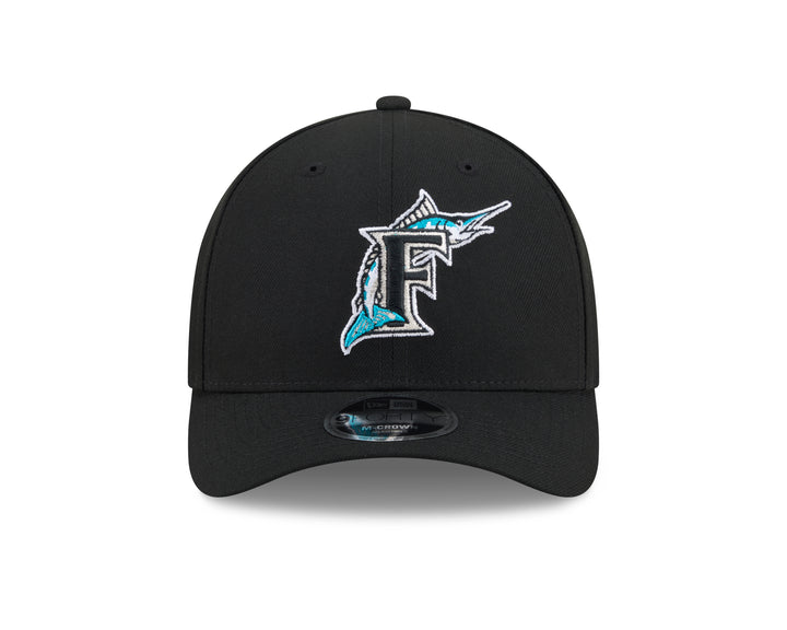 Florida Marlins MLB26 Hall of Fame 9FORTY M Crown Snapback New Era Black