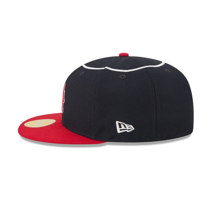 Los Angeles Angels MLB26 Hall Of Fame 59FIFTY Fitted New Era Navy/Red