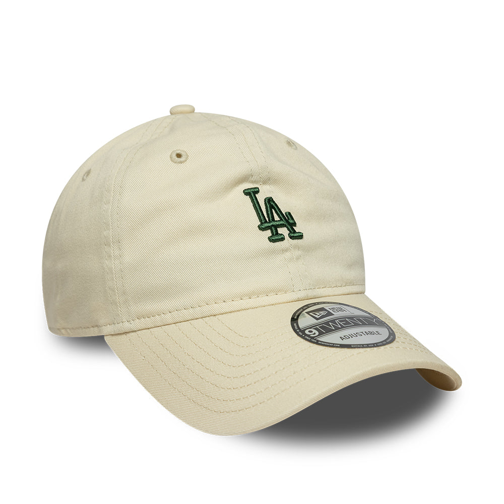Los Angeles Dodgers MLB Mini Logo 9TWENTY New Era Crème/Dark Green