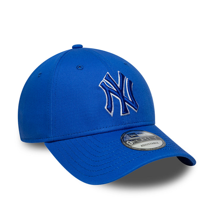 New York Yankees MLB Team Outline 9FORTY Strapback New Era Blue/White