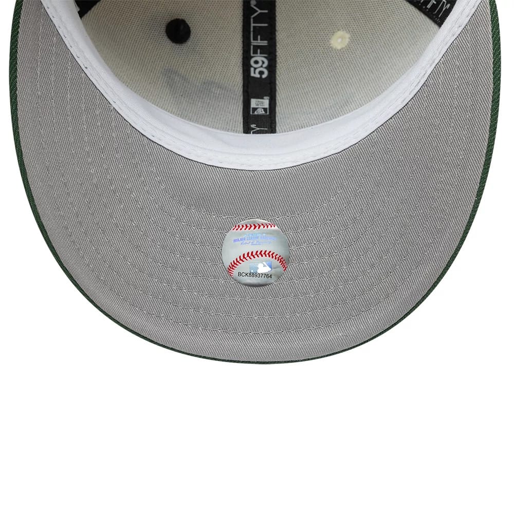 La Angels MLB Pin 59FIFTY Fitted New Era Cream/Green
