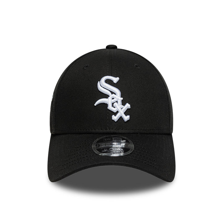 Chicago White Sox MLB Side Script 9FORTY Strapback New Era Black/White