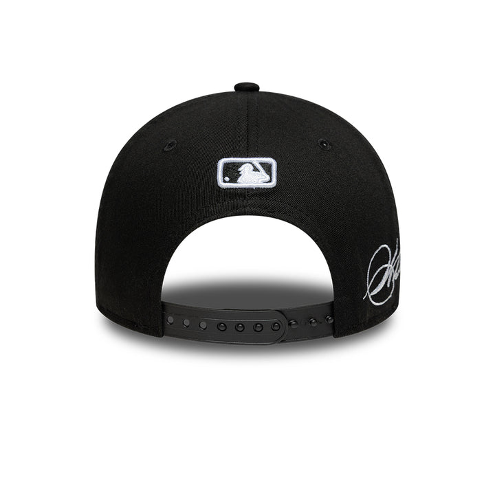 Chicago White Sox MLB Side Script 9FORTY Strapback New Era Black/White