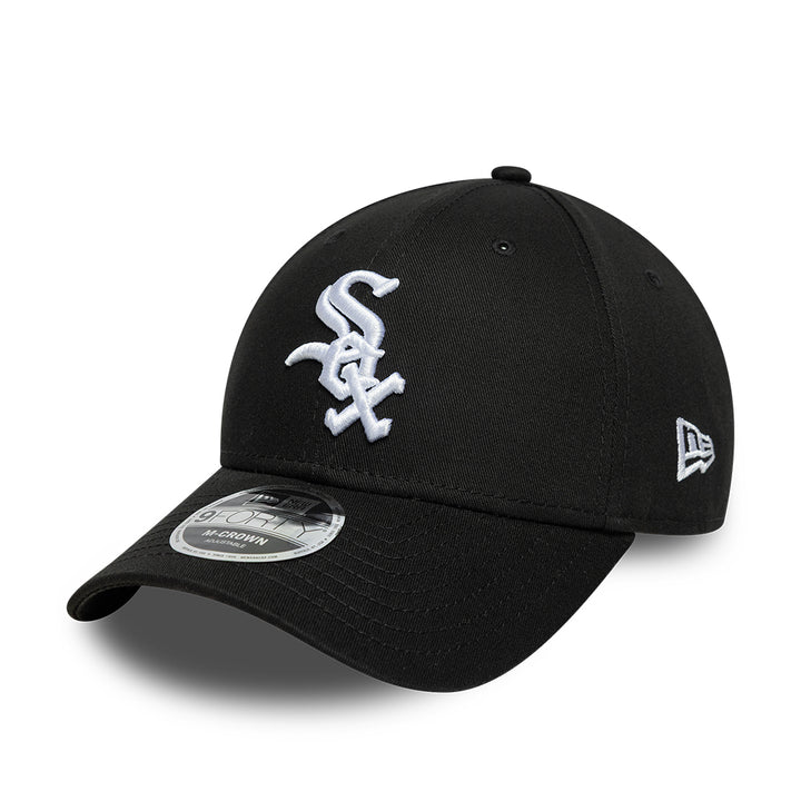 Chicago White Sox MLB Side Script 9FORTY Strapback New Era Black/White