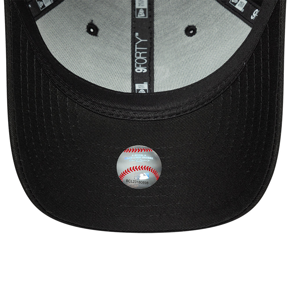 Chicago White Sox MLB Side Script 9FORTY Strapback New Era Black/White
