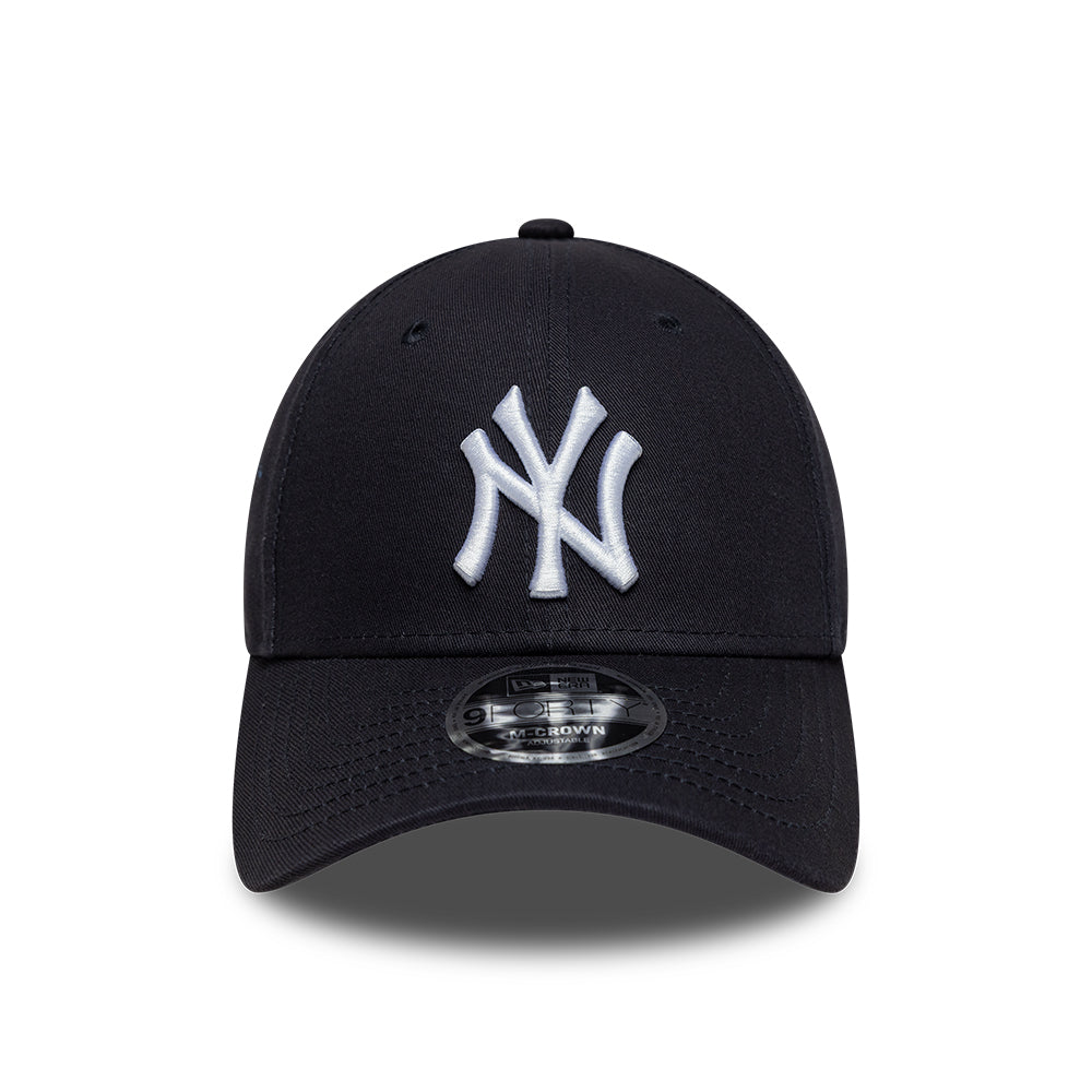 New York Yankees MLB Side Script 9FORTY Strapback New Era Navy
