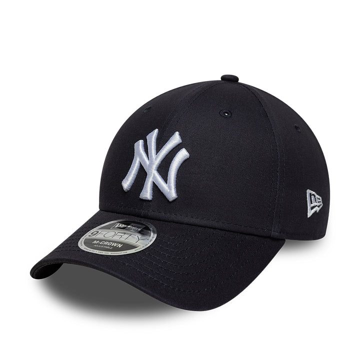 New York Yankees MLB Side Script 9FORTY Strapback New Era Navy