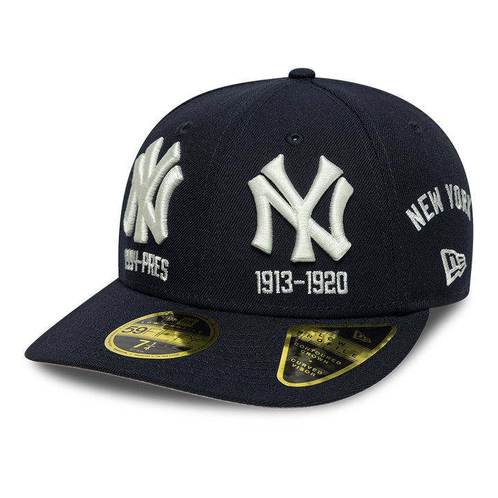New York Yankees Historic MLB 59FIFTY Low Profile Fitted New Era Navy