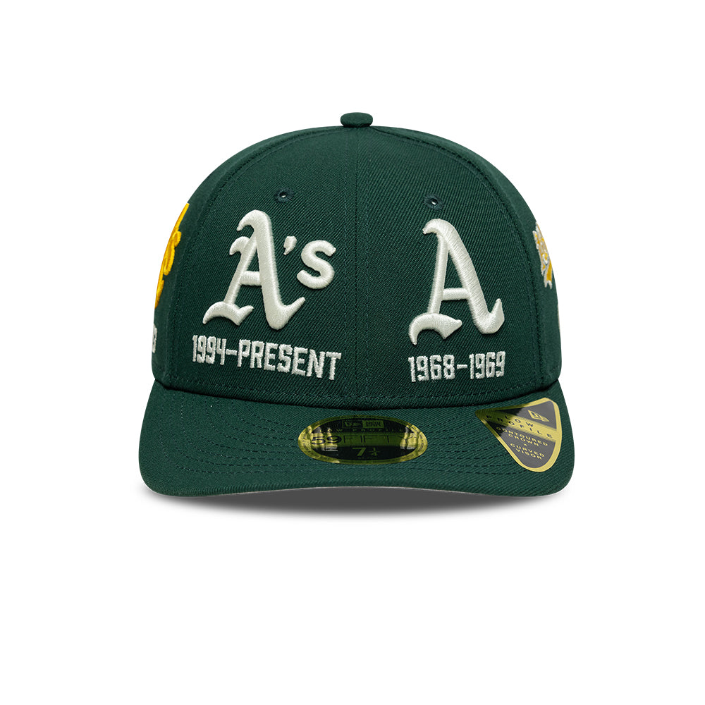 Athletics Historic MLB 59FIFTY Low Profile Fitted New Era Dark Green