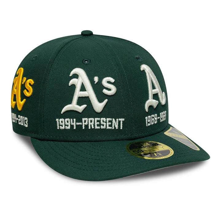Athletics Historic MLB 59FIFTY Low Profile Fitted New Era Dark Green